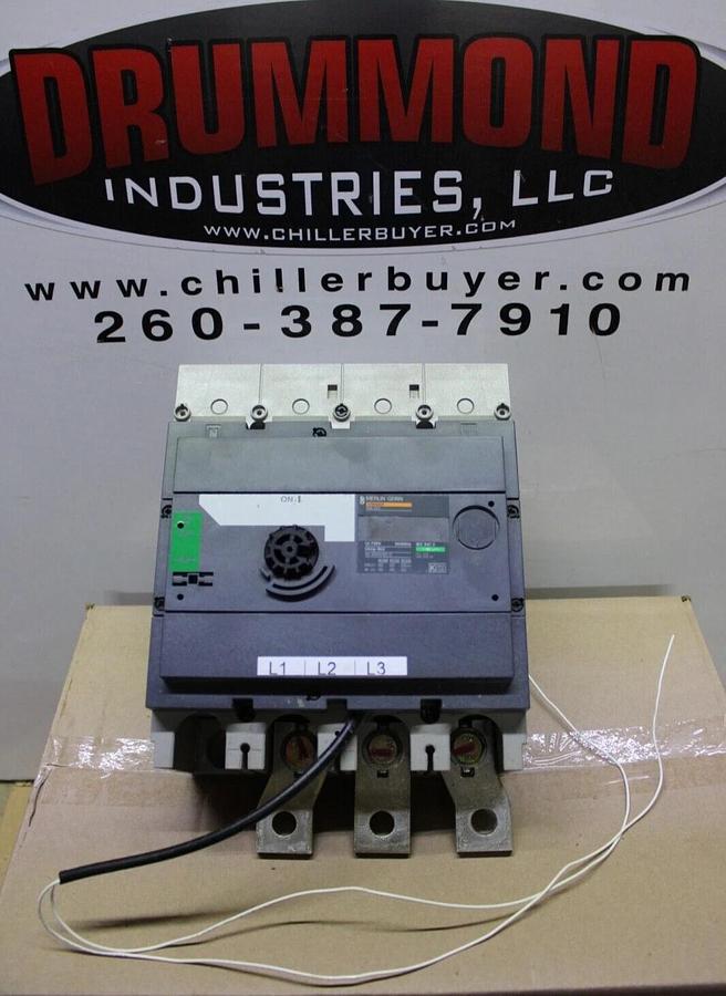 Used MERLIN GERIN INTERPACT MOLDED CASE SWITCH INS400 400 AMP 750 VOLT 3-POLE