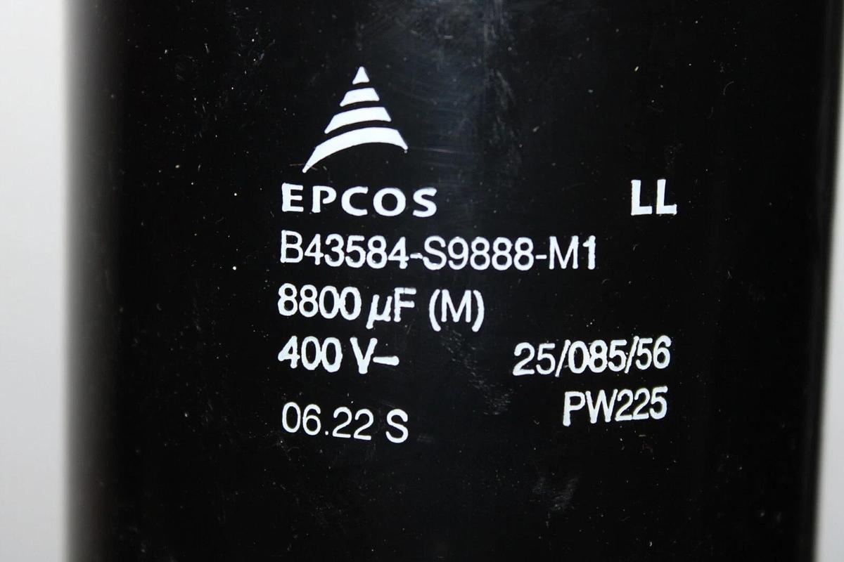 Used LOT OF 4 EPCOS CAPACITORS B43584-S9888-M1 8800uF 400VAC **WARRANTY INCLUDED**