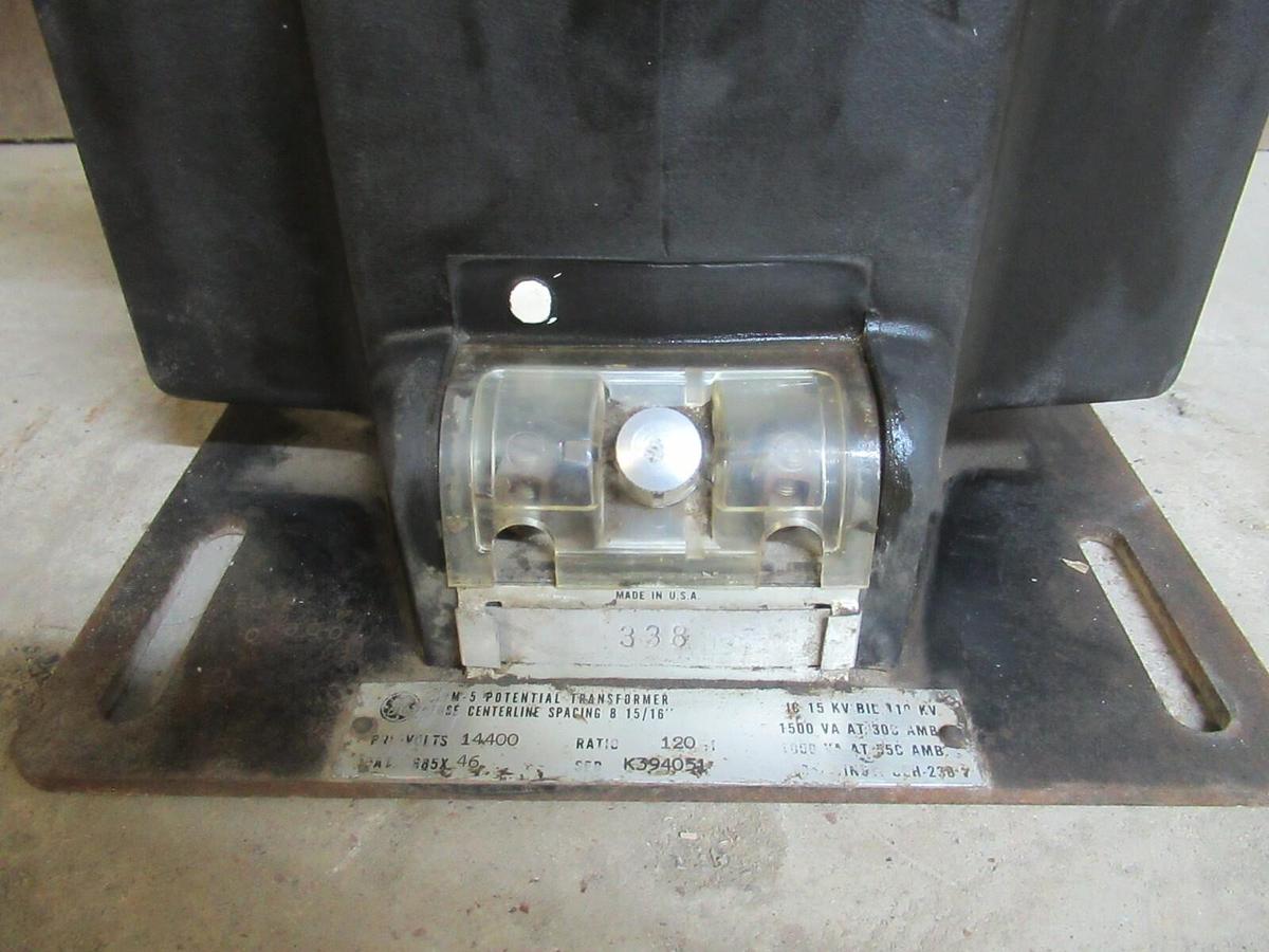 Used GE POTENTIAL TRANSFORMER JVM-5 14400 120:1 110 KV BIL **WARRANTY INCLUDED**
