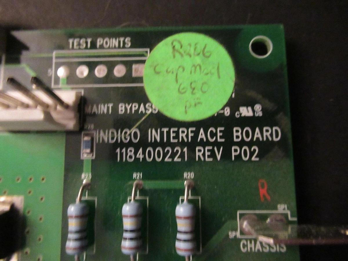 Used EXIDE INDIGO INTERFACE BOARD 118400221 REV P02 **WARRANTY INCLUDED**
