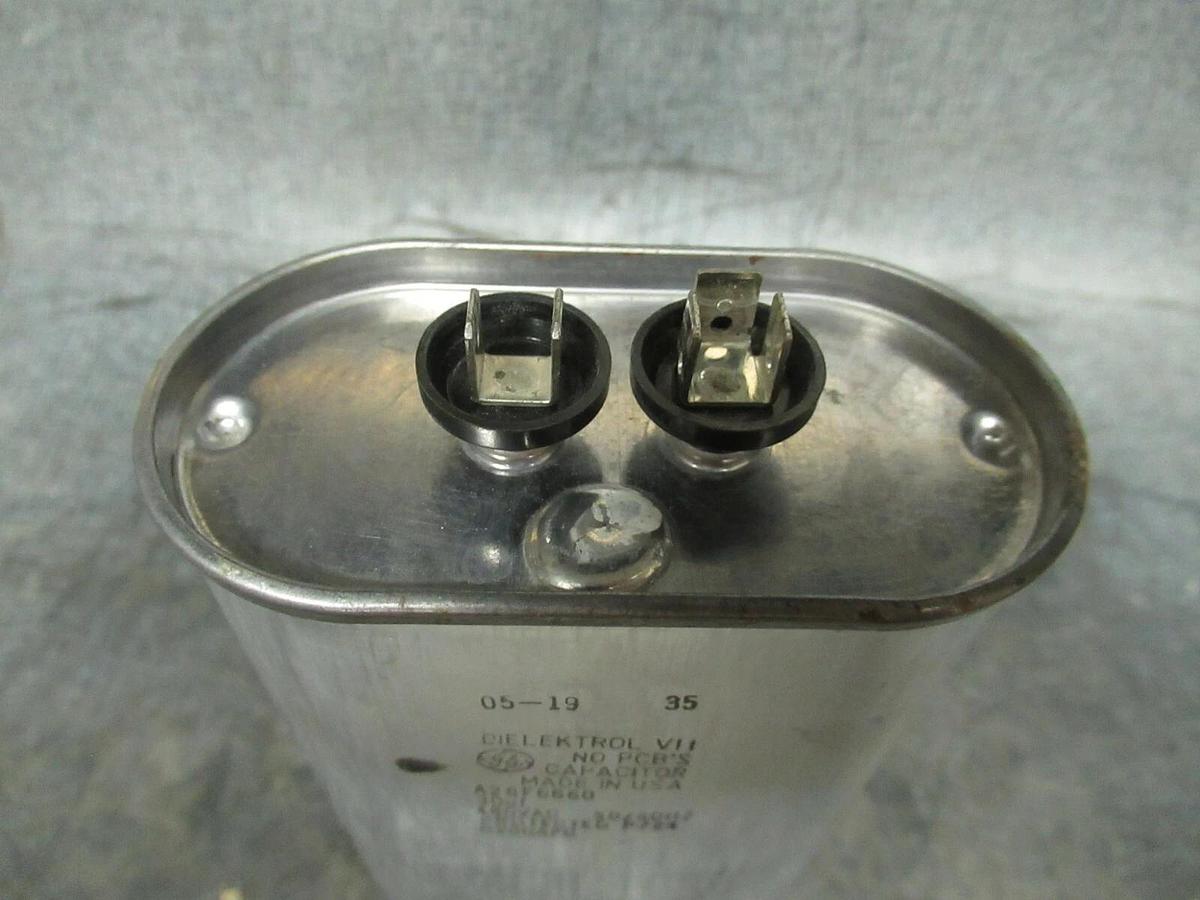 Used LOT OF 2 GENERAL ELECTRIC DIELEKTROL VII CAPACITOR A26F6660 / D200AFC 30uF 480 V