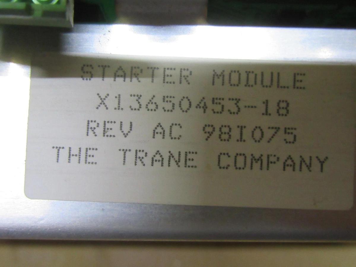 Used TRANE CHILLER STARTER MODULE X13650453-18 REV. AC **WARRANTY INCLUDED**