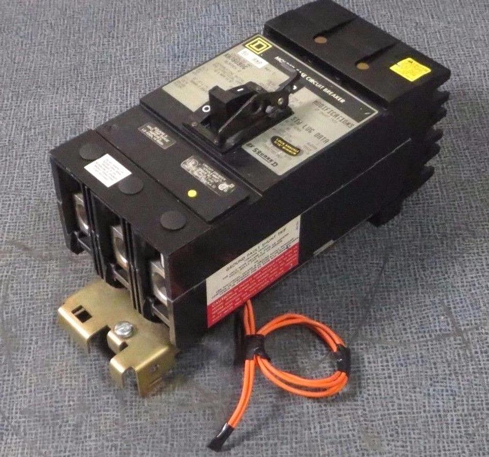 Used SQUARE D I-LINE BREAKER KH36090G 90 AMP 600 V 3 POLE WITH GROUND FAULT SHUNT