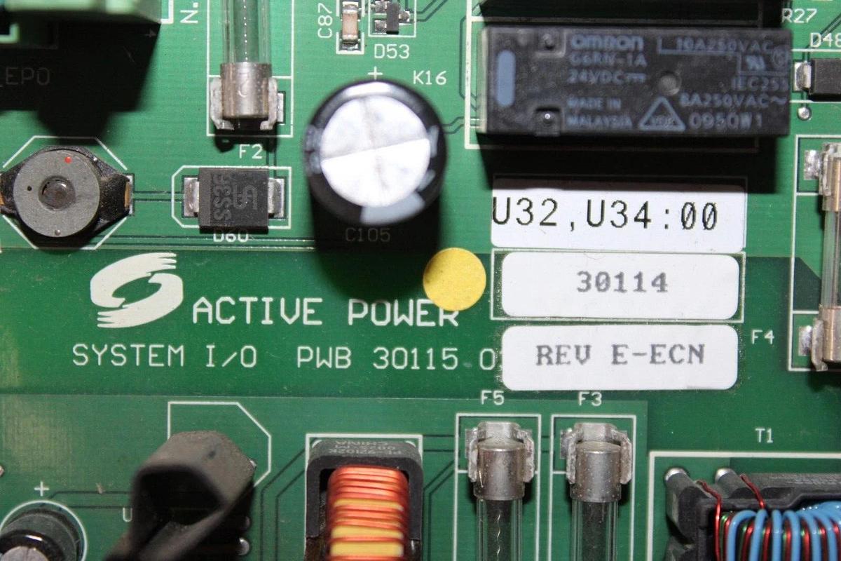 Used ACTIVE POWER SYSTEM I/O & DAUGHTER BOARD 30115-03 REV. E 30114 30127-04 30126-E