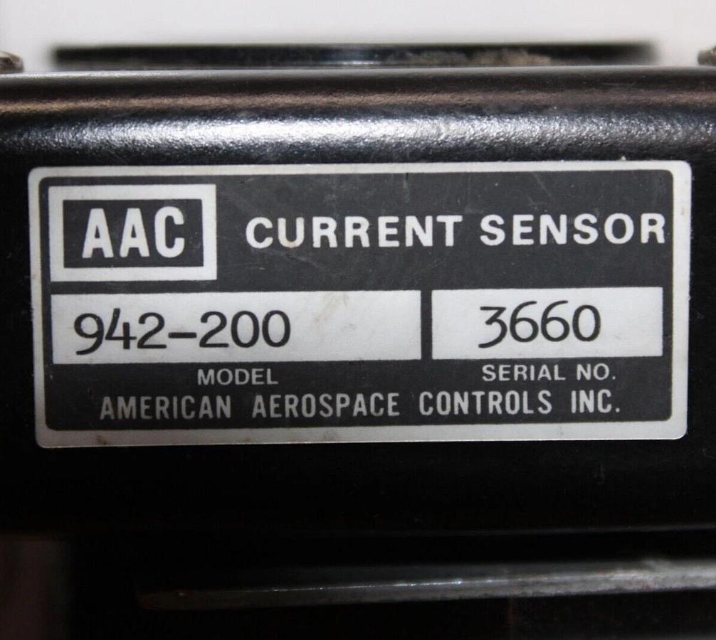 Used AMERICAN AEROSPACE CONTROLS AAC CURRENT SENSOR 942-200 *WARRANTY*