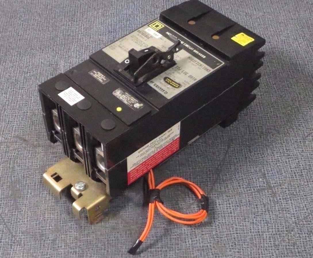 Used SQUARE D I-LINE CIRCUIT BREAKER KH36090G 90 AMP 600 VOLT W/ GROUND FAULT SHUNT