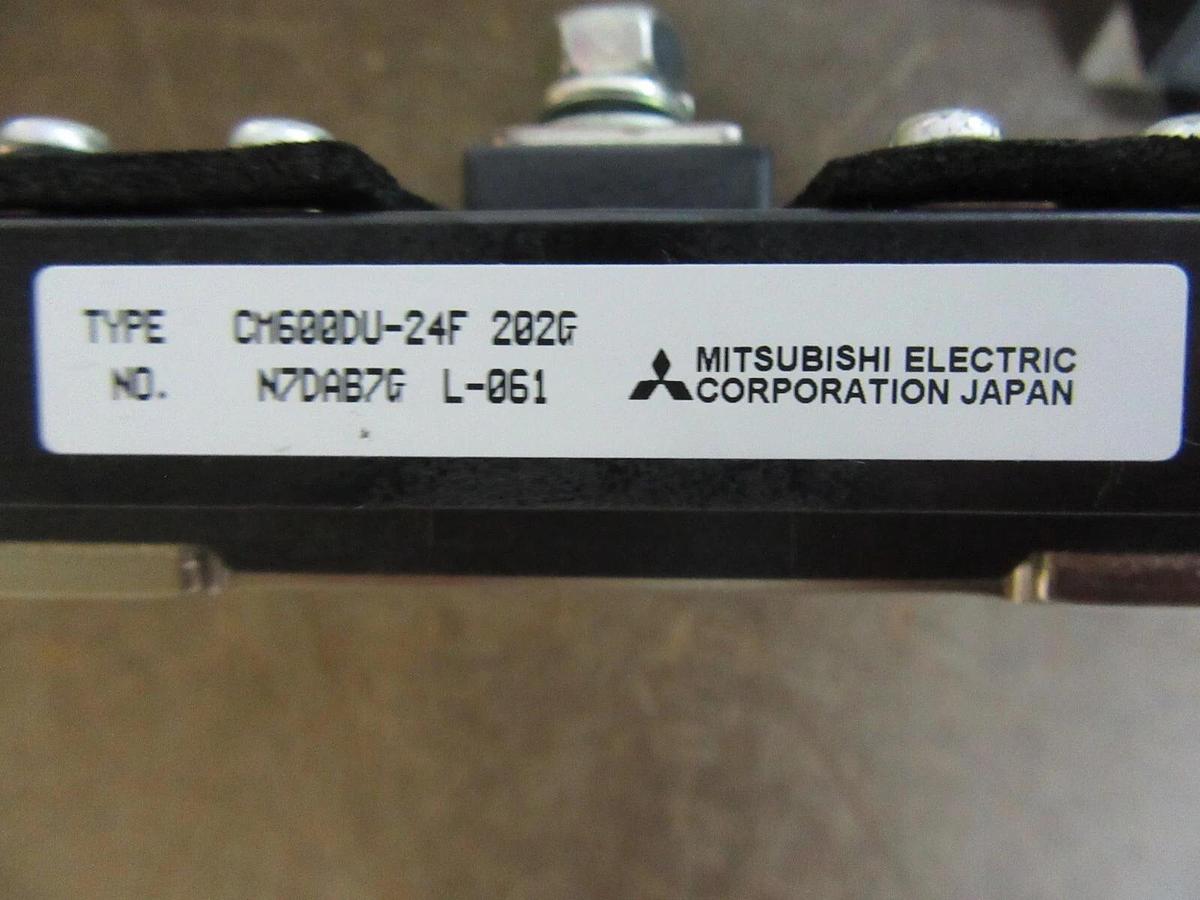 LOT OF 2 MITSUBISHI CM600DU-24F-202G 600 AMP 1200 VOLT IGBT POWER MODULE