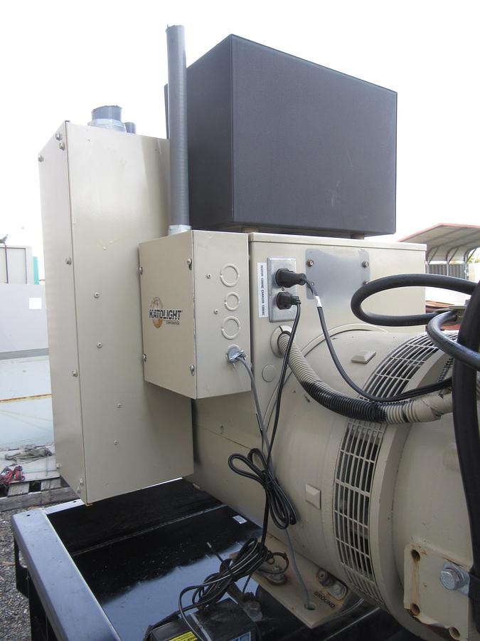 Used 60 KW DIESEL GENERATOR KATOLIGHT 120/240V RE-CONNECTABLE 449 HRS VIDEO WE SHIP