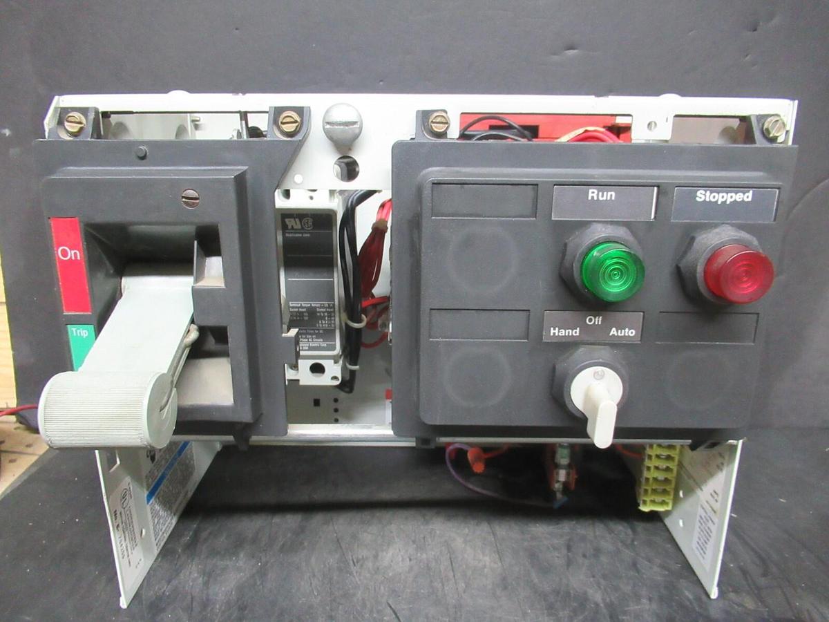 Used CUTLER HAMMER MOTOR CONTROL BUCKET 12" NEMA SIZE 1 STARTER 600 V 15 AMP BREAKER