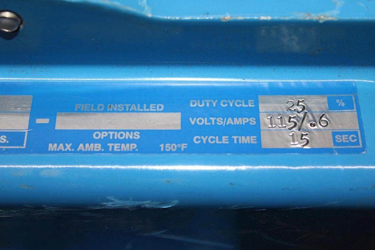 Used VALVCON ACTUATOR VW600S115A 600 IN-LBS 115 VAC 0.6 AMP 15 SEC CYCLE **WARRANTY**