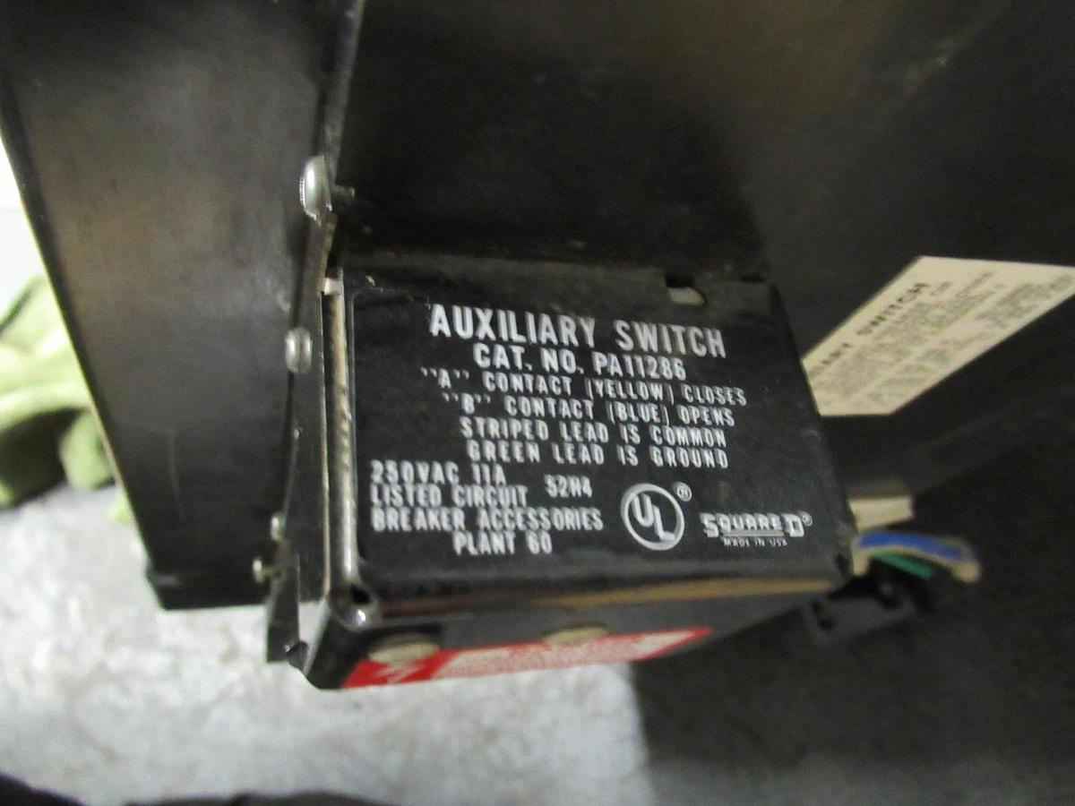 Used SQUARE D BREAKER PAF361600DC1286 1600A 600VDC W/ AUX SWITCH AND SHUNT TRIP