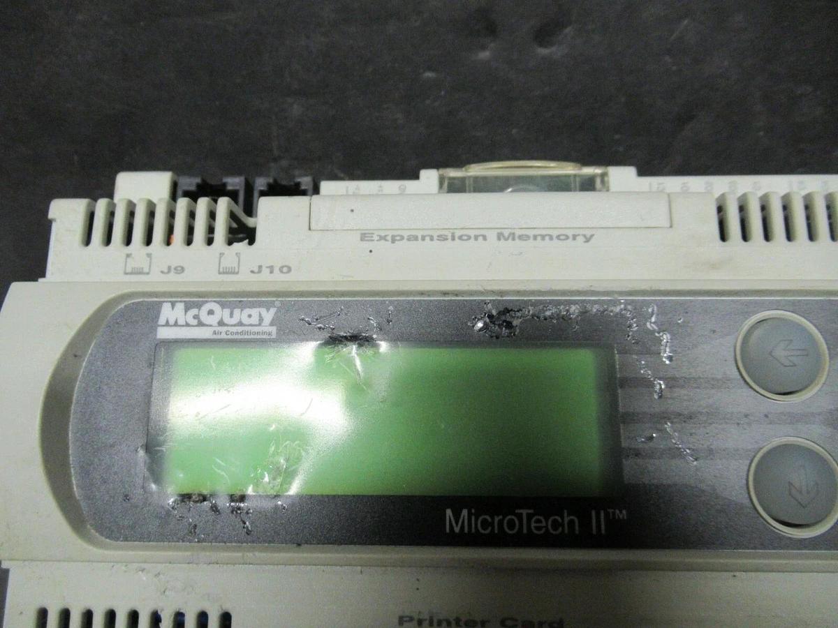 Used MCQUAY CAREL 2005 MICROTECH II VER. AGSD30101D MODEL: PCO2MQ3BM0 REV. 1.510