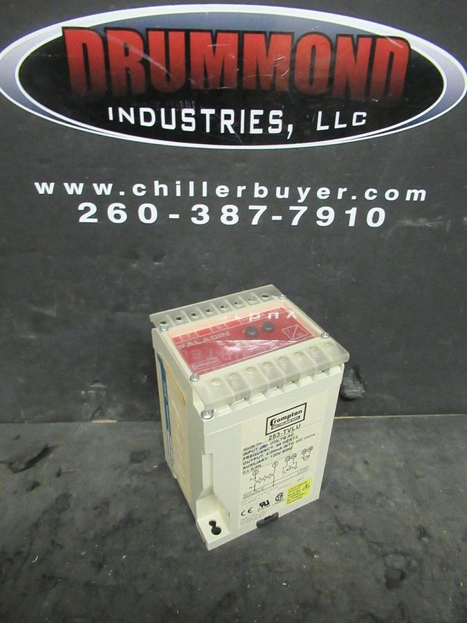 Used CROMPTON PALADIN INSTRUMENTS 253-TVLU TRIP TANSDUCER RELAY 120 V 253-TVLU-PQHG
