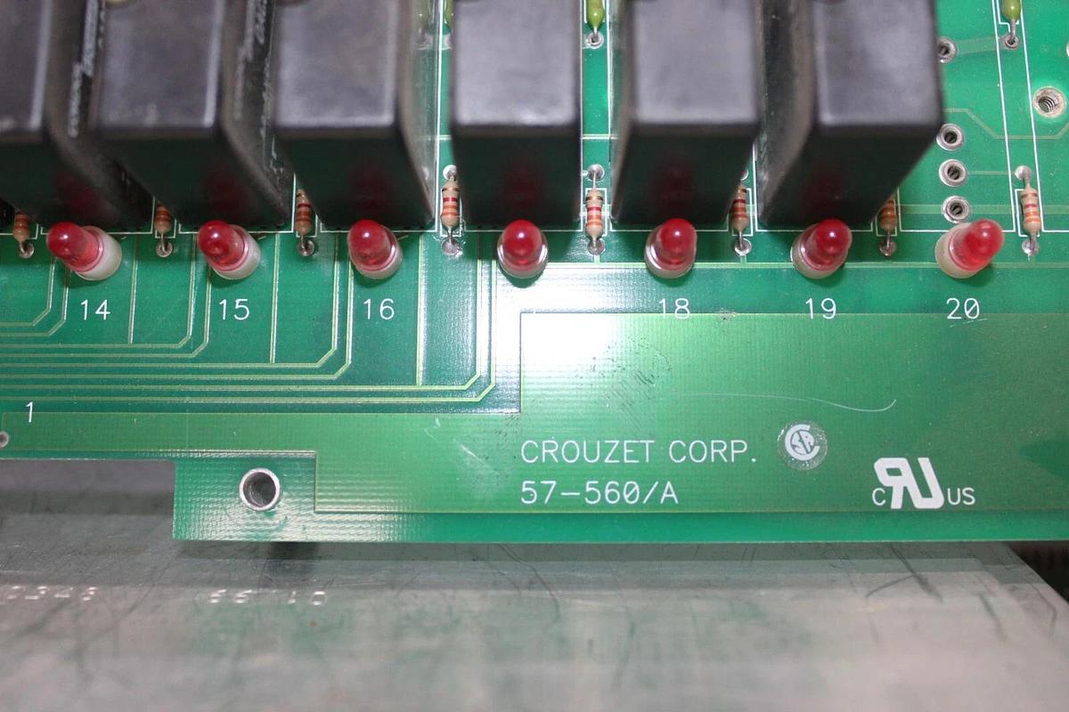 Used CROUZET RELAY CIRCUIT BOARD 57-560/A PB-24 **WARRANTY INCLUDED**
