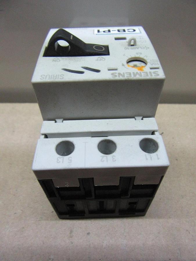 Used SIEMENS MOTOR SAVER 3RV1011-1JA10 600 VOLT 10 AMP 3-PHASE **WARRANTY**