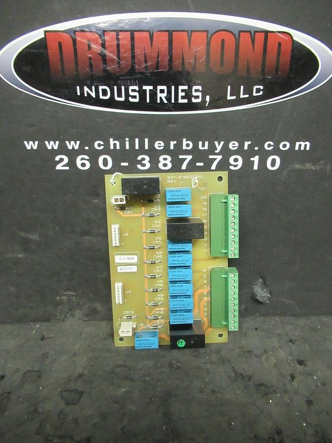 Used YORK CHILLER CIRCUIT BOARD CONTROL CARD 031-01093C REV 2 031-01093C00 REV B