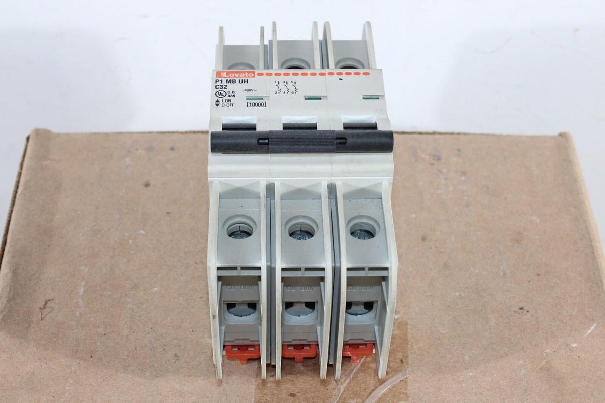 Used LOVATO CIRCUIT BREAKER P1-MB-UH-C32 63 AMP 480 VAC 3-POLE **WARRANTY INCLUDED**