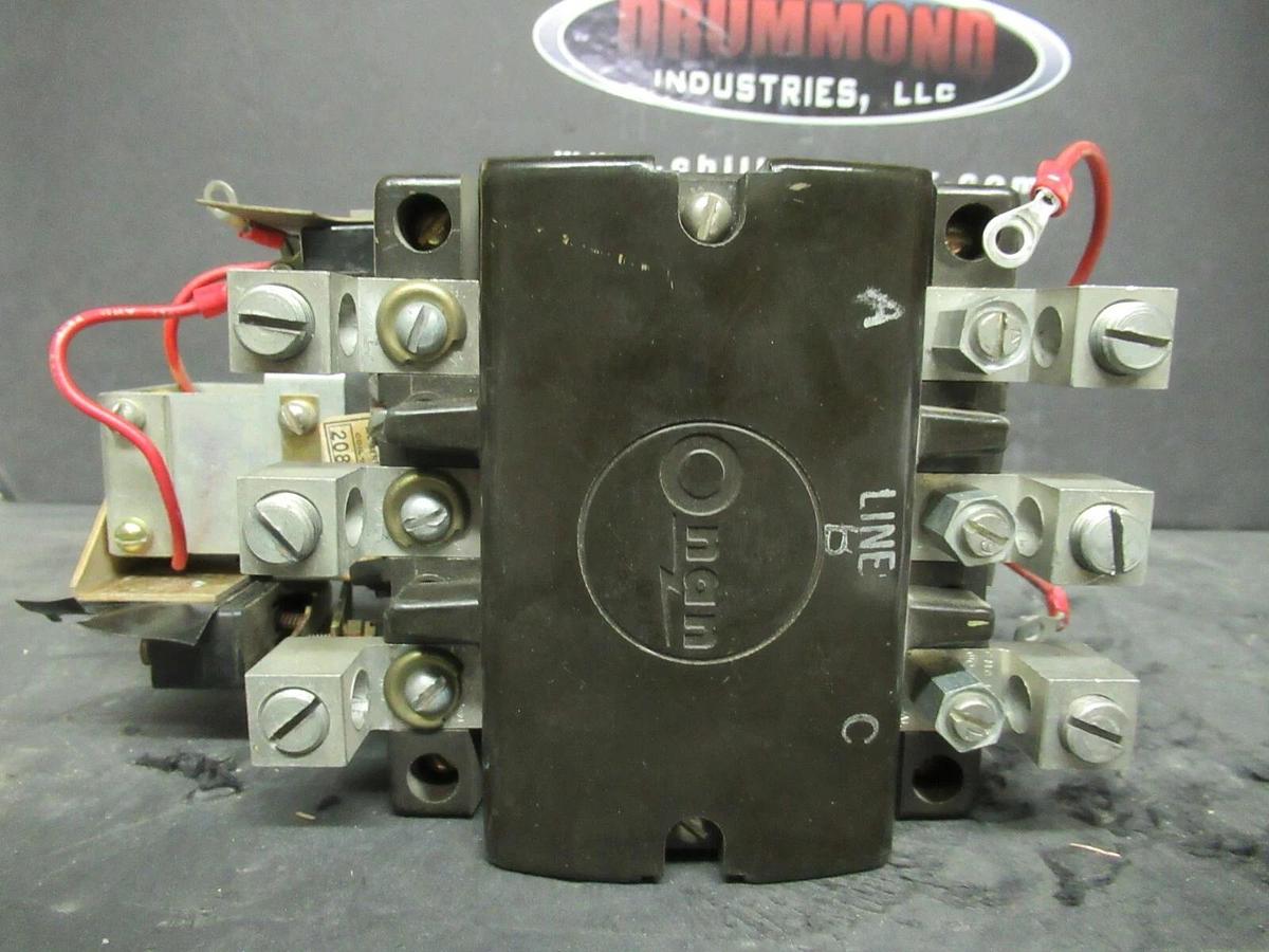 Used ONAN MULTI-SPEED CONTACTOR 39815-50Z 208/240 VOLT COIL