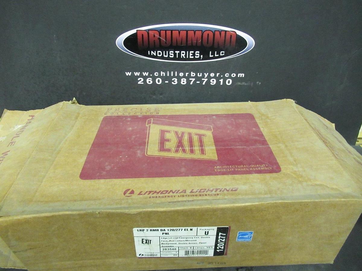 LITHONIA LIGHTING EDGE LIT LED EMERGENCY EXIT DOUBLE FACE