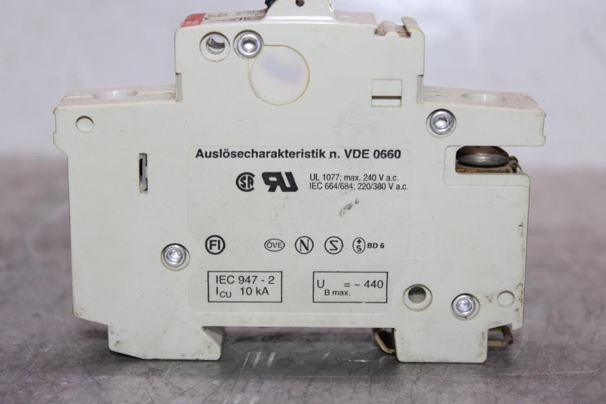 Used ABB CIRCUIT BREAKER S-271-k-20 240/415 VAC 20 AMP 1-POLE *WARRANTY*
