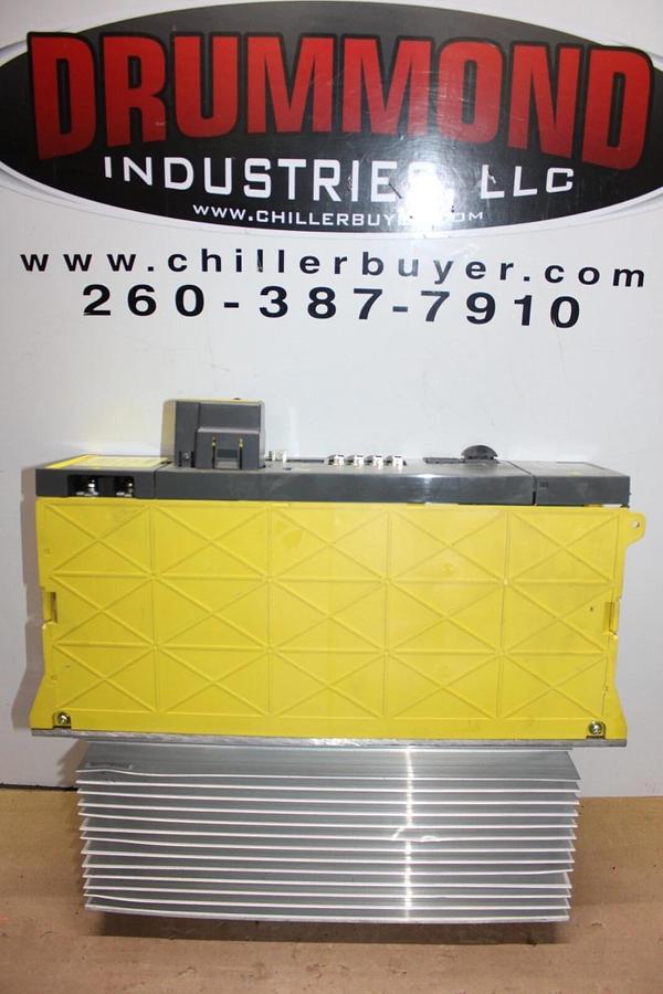 Used FANUC SERVO AMPLIFIER MODULE A06B-6096-H106-R 230 VAC 9.1 kW 52.2 AMP 325 VDC