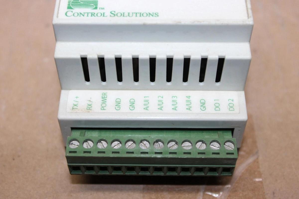 Used CONTROL SOLUTIONS ADDME LITE UNIVERSAL BACNET I/O MODULE AMJR-14-S 24 VOLT 0.15A