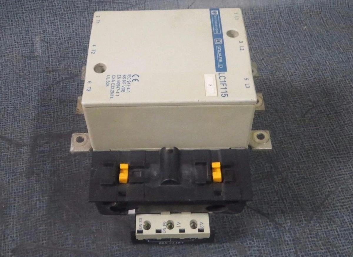 Used SQUARE D TELEMECANIQUE CONTACTOR LC1F115 175 AMP 600 V COIL: 110 VAC