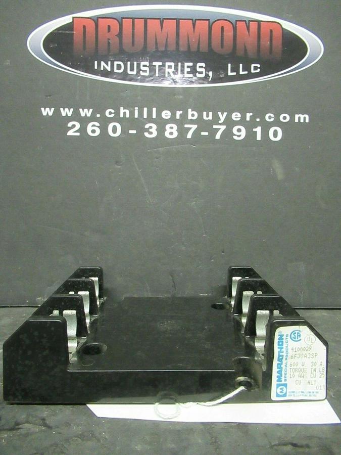 Used MARATHON FUSE HOLDER 6FS30A3SP FOR 30 AMP 600 V FUSES **WARRANTY**