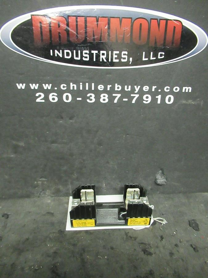 Used 60 AMP BUSS R25060-1CR 1 POLE CLASS R FUSEHOLDER BLOCK 240 VAC 200K RMS SYM AMPS