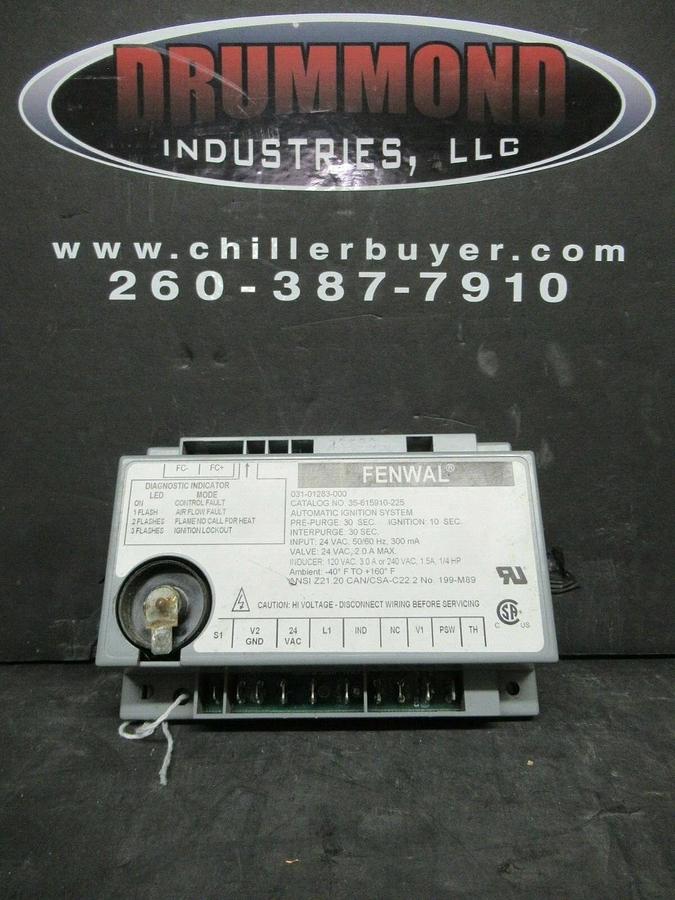 Used FENWAL IGNITION CONTROL MODULE 031-01283-000 / 35-615910-225 24 VAC