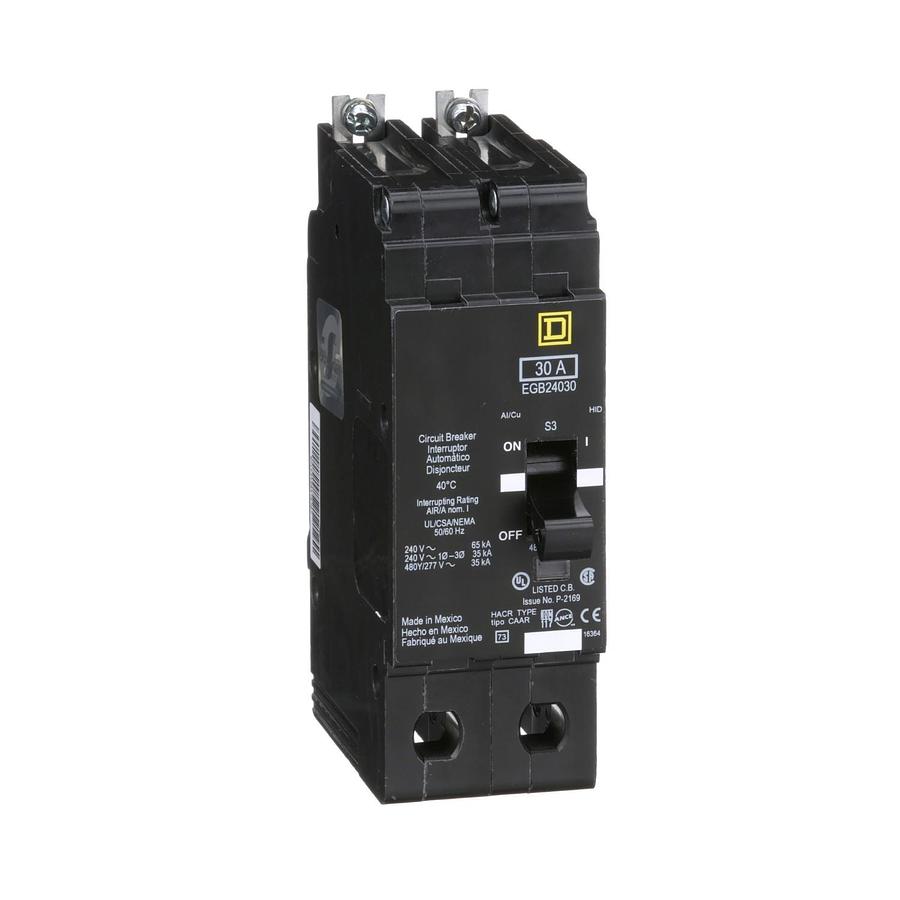NIB SQUARE D CIRCUIT BREAKER EGB24030 30 AMP 480/277 VAC 2-POLE **WARRANTY**