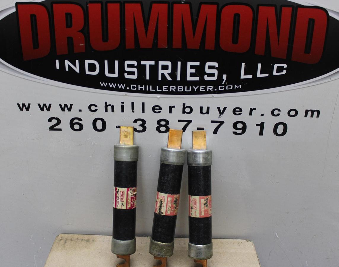 Used LOT OF 2 LITTELFUSE SLO-BLO TIME DELAY FUSES FLSR-60 60 AMP 600 VOLT