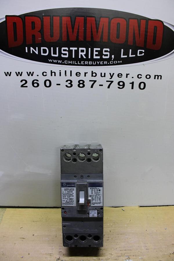 Used GE HI-BREAK CIRCUIT BREAKER SFHA36AT0250 225 AMP TRIP 600 VAC 3-POLE