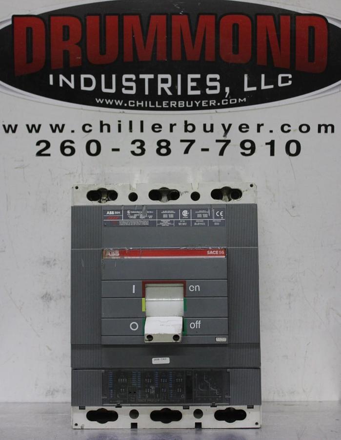 Used ABB CIRCUIT BREAKER SACE S6 S6H 600 AMP 600 VAC 3-POLE **WARRANTY INCLUDED**