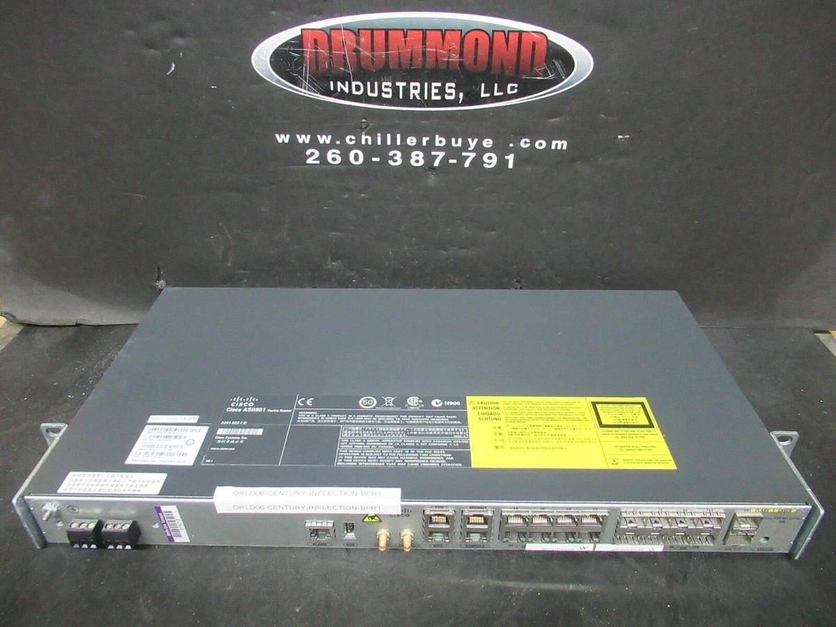Used CISCO ASR 901 SERIES AGGREGATION SERVICES ROUTER A901-6CZ-F-D V02 10 GB ETHERNET