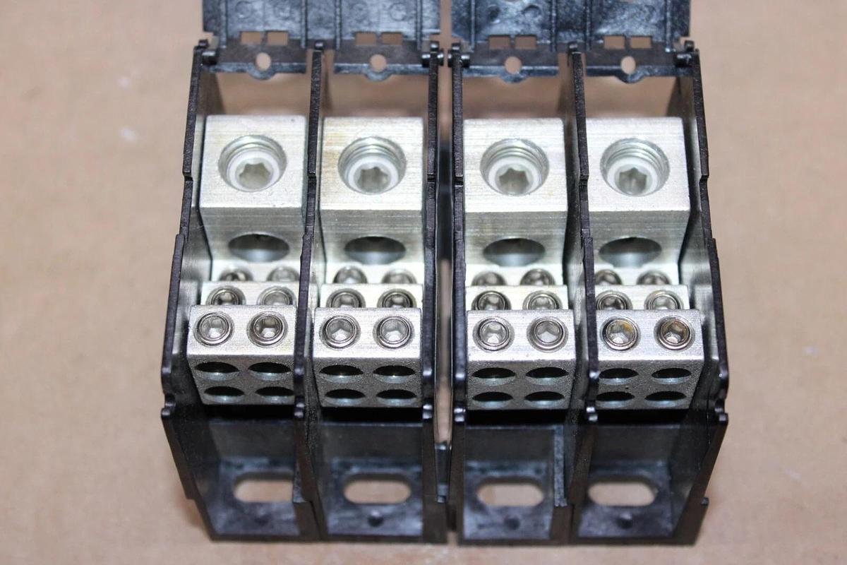 Used LOT OF 2 MARATHON POWER DISTRIBUTION LUG TERMIAL 1322580 600 VAC 175 AMP