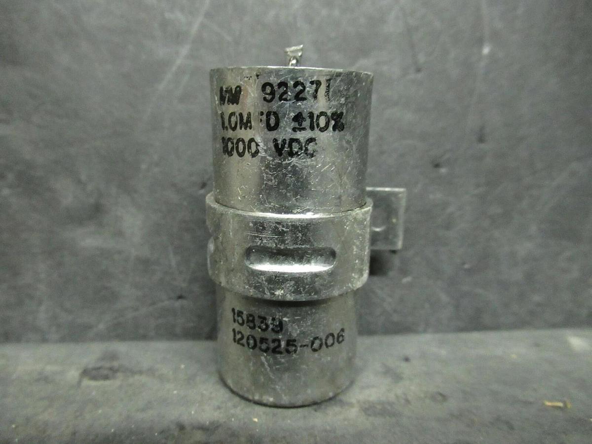 Used I/M SPEC 9227 ALUMINUM CASED CAPACITOR 1 uF 1.0 MFD 1000 VDC 15839 120525-006