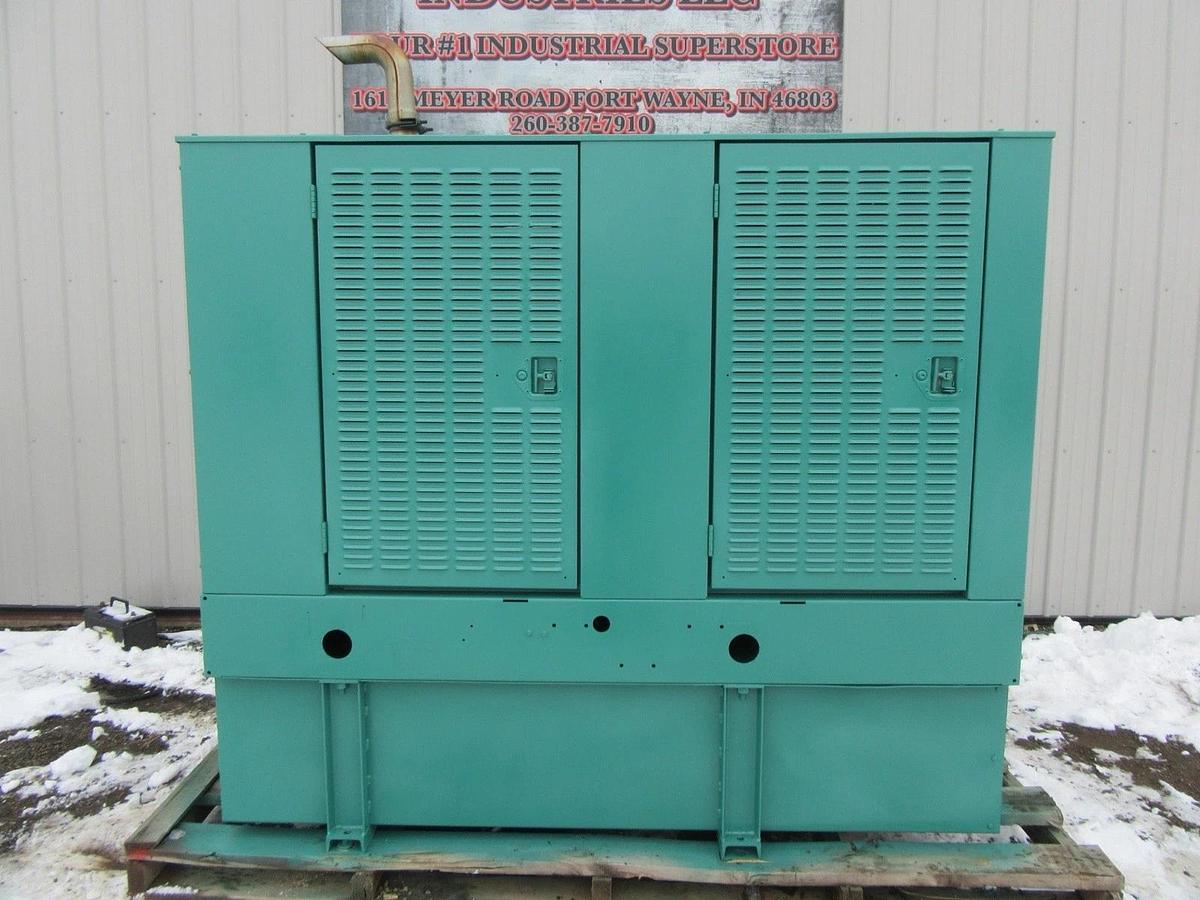 Used 40 KW 50 KW DIESEL GENERATOR CUMMINS 120/240V B3.9-G1 RECONNECTABLE VIDEO