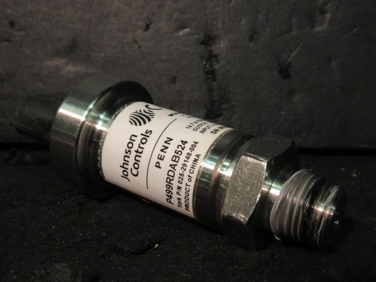 Used JOHNSON CONTROLS PENN P499RDAB524 PRESSURE PSIA TRANSDUCER 025-29148-004 PURGE