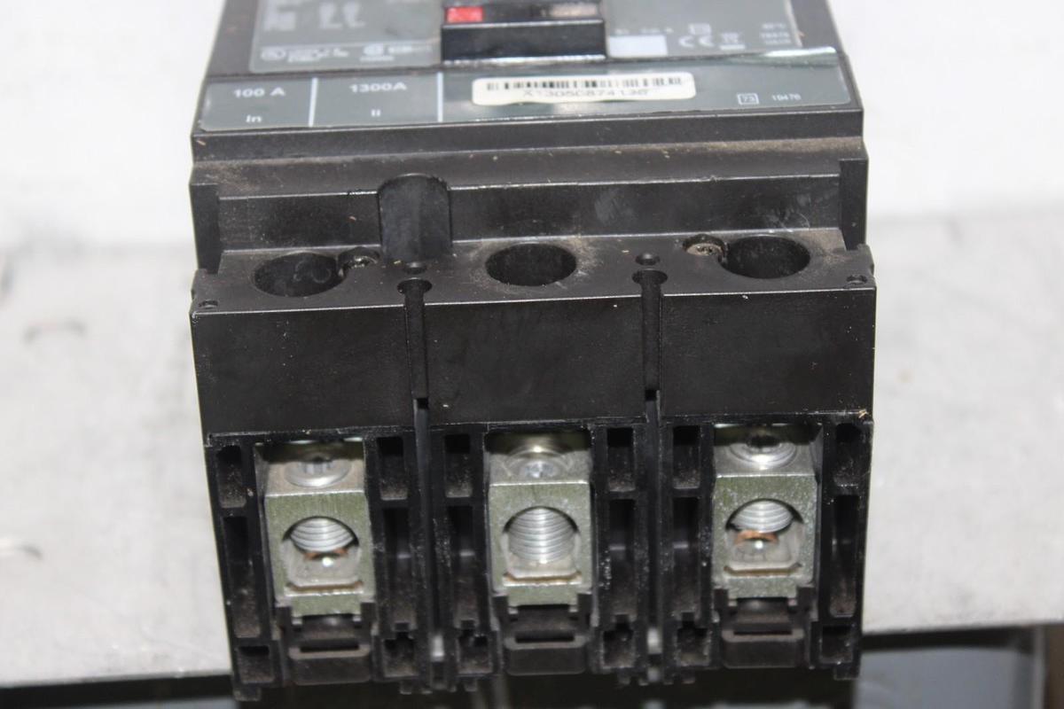 Used SQUARE D POWERPACT CIRCUIT BREAKER HJL36100 3-POLE 100 AMP 600 VAC *WARRANTY*