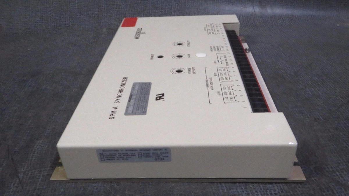 WOODWARD SPM-A SYNCHRONIZER 115/230 VAC P/N: 9905-001 REVISION O **WARRANTY**