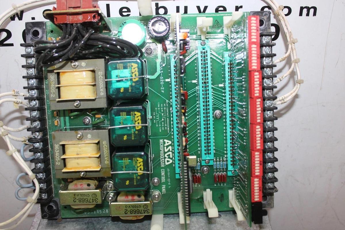 Used ASCO AUTOMATIC TRANSFER SWITCH CONTROL PANEL JS363-620-2F 208/120V 60 HZ