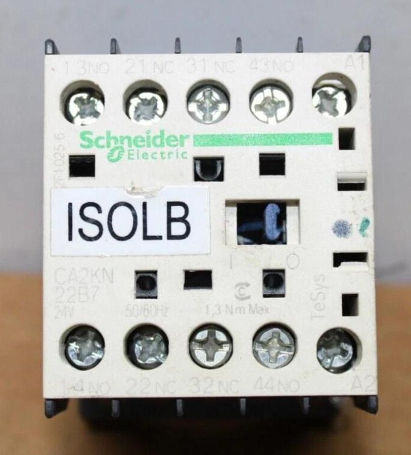 Used SCHNEIDER CONTROL RELAY CA2KN22B7 600 VAC 10 AMP COIL: 24V **WARRANTY**