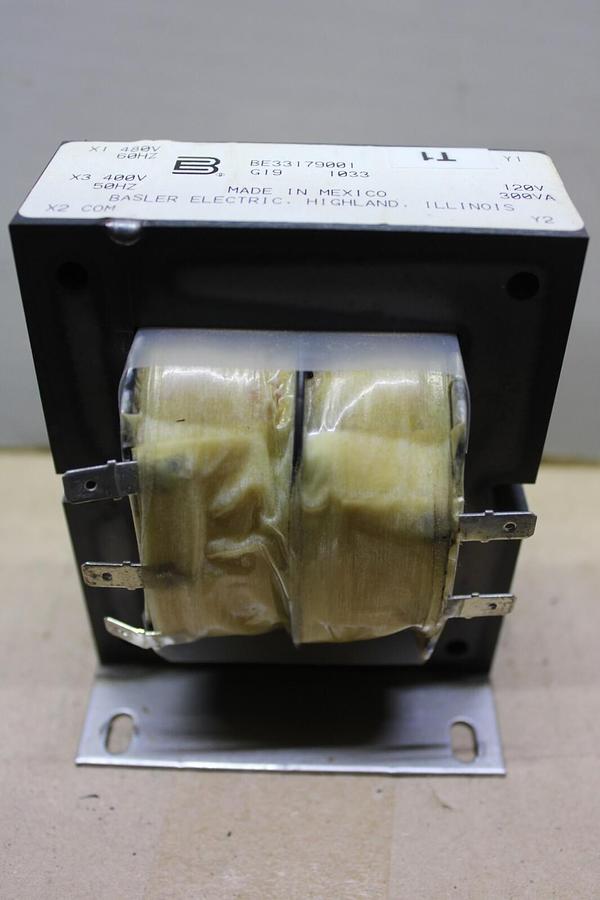 Used BASLER ELECTRIC TRANSFORMER BE33179001 480 VOLT 300 VA