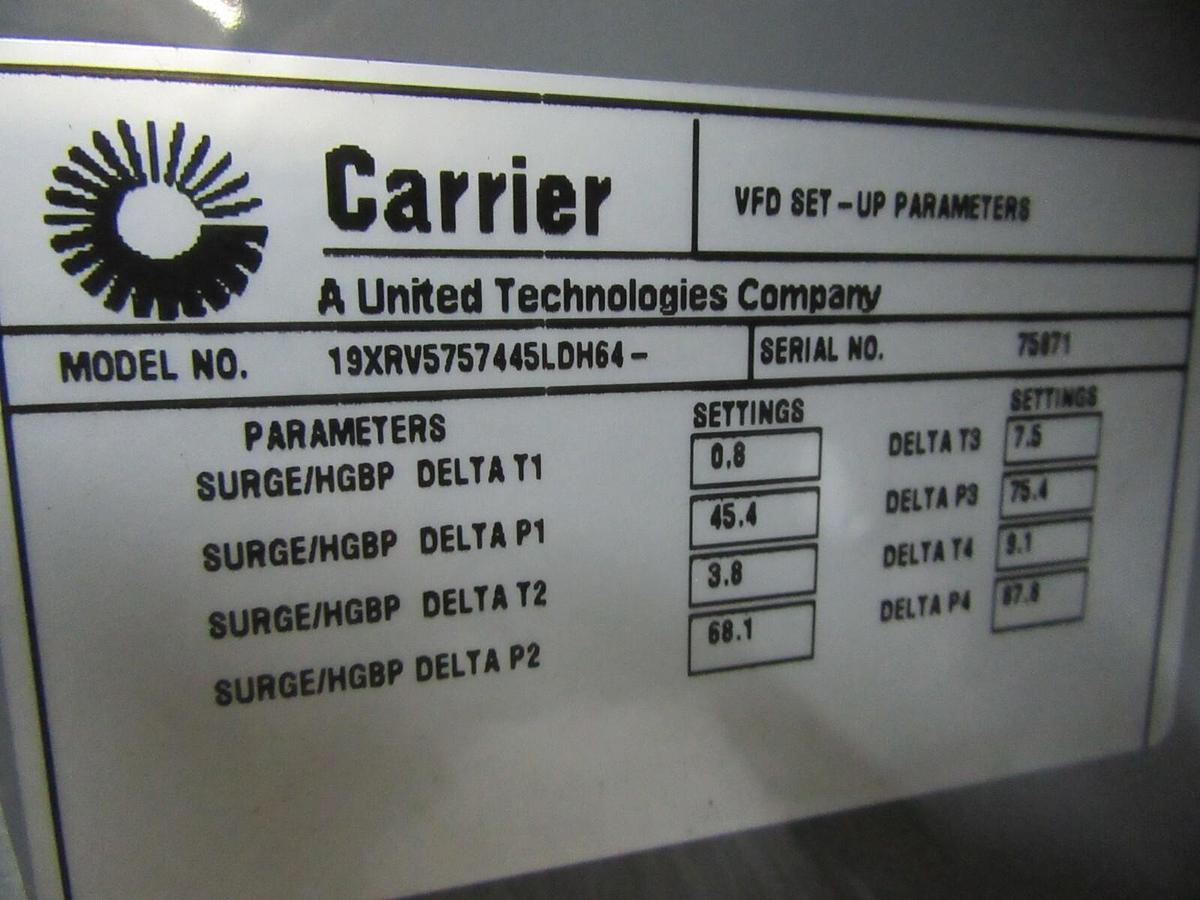 Used CARRIER COMFORT NETWORK ENCLOSURE 19XRV5757445LDH64 / 19XR04029402 CEPL130445-02