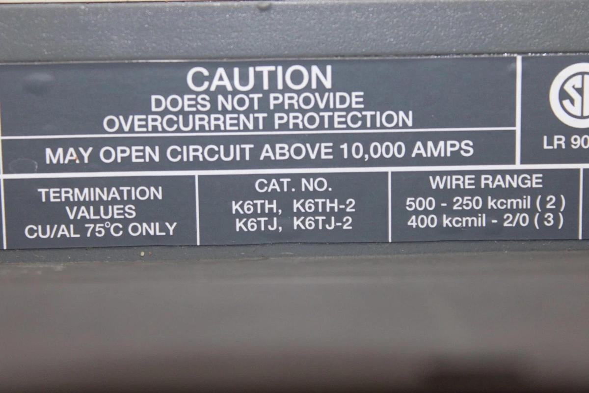 Used ABB MOLDED CASE SWITCH S6H-D 600 AMP 600 VAC 3-POLE S6H **WARRANTY**