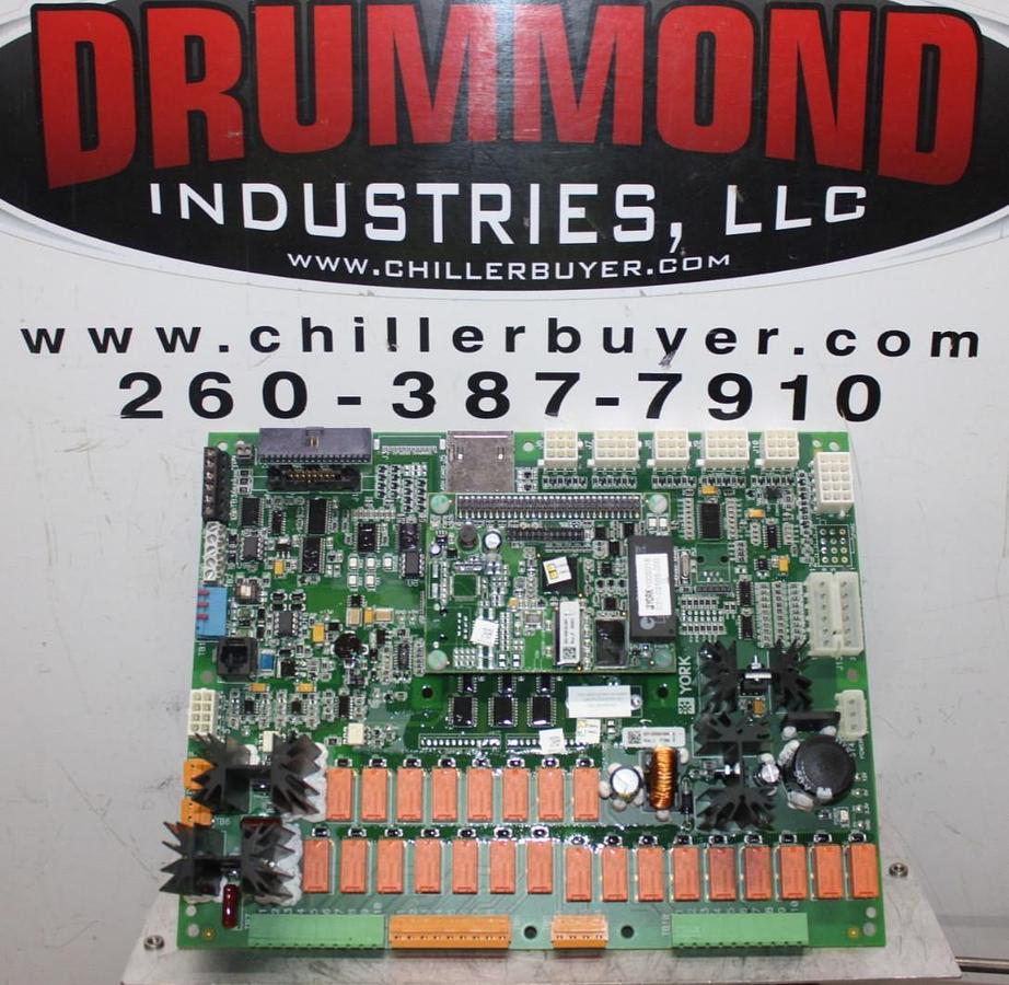 Used YORK HVAC CONTROL I/O CIRCUIT BOARD 031-02550-000 REV. L W/ 031-02630-001 REV. F