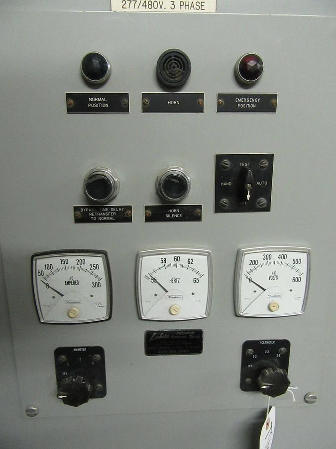 Used RUSSELECTRIC AUTOMATIC TRANSFER SWITCH RMT-2603CEHW 260 AMP 480/277 VOLT