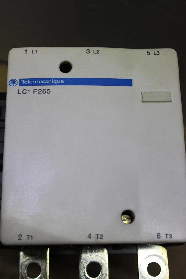 Used TELEMECANIQUE CONTACTOR LC1F265 285/350 AMP 600 VAC 3-POLE 200 HP