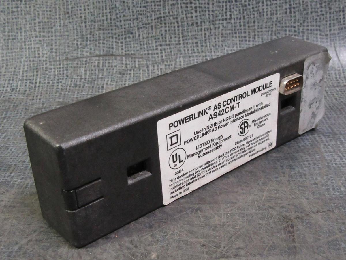 Used SQUARE D POWERLINK AS CONTROL MODULE INTERFACE AS42CM-T NEHB NQOD **WARRANTY**